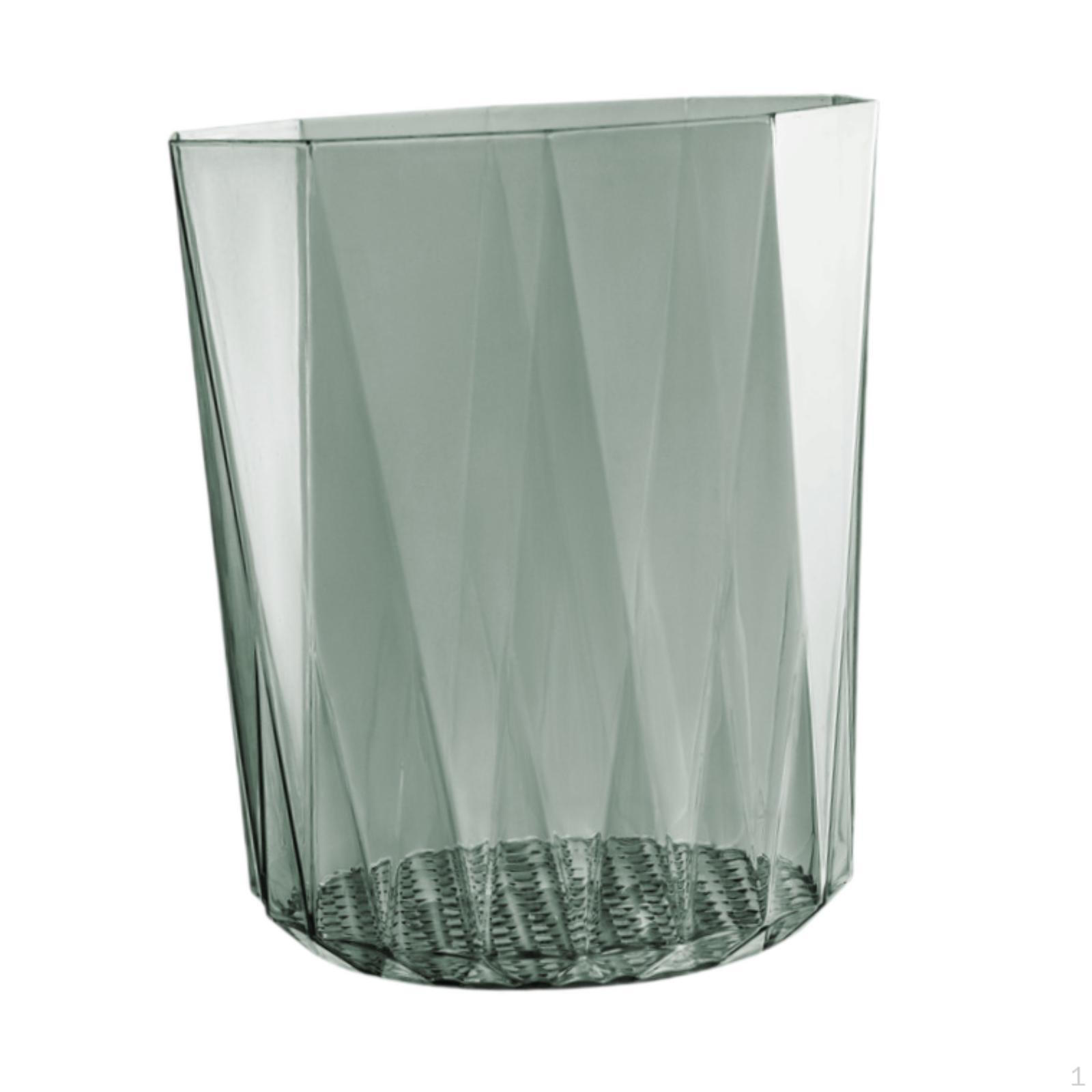 

Open Top Transparent Trash Can Garbage 10 L Capacity Bin Kitchen Waste for