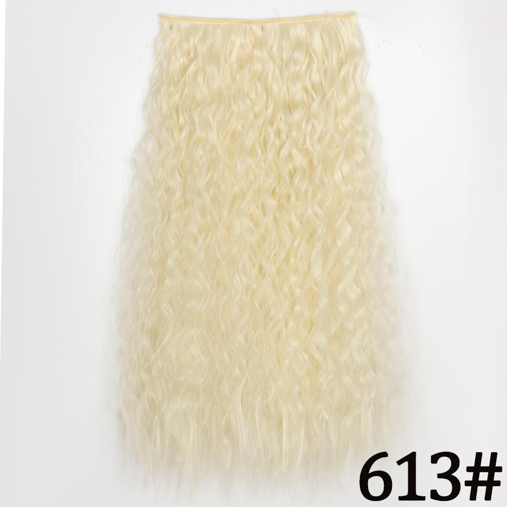 MERISIHAIR Women Fashion Long Straight Synthetic Fiber Hair Extensions 5 Clips Invisible Hairpiece for Daily Wear