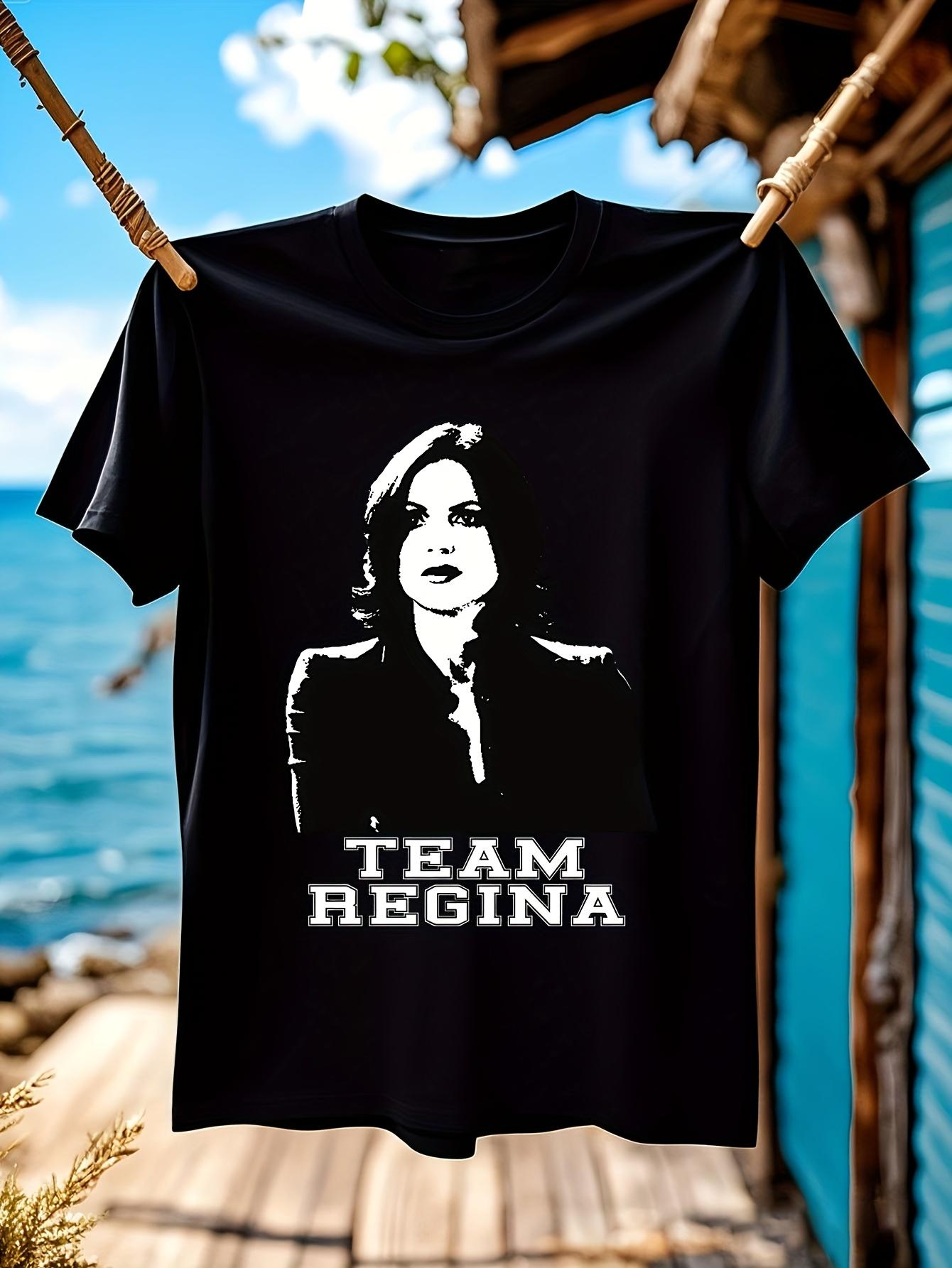 Team Regina Vintage Graphic T-shirt - Quick-Dry Crew Neck Tee M