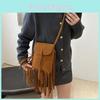 Fashionable 2024 Autumn Vintage Pu Shoulder Bag With Versatile Fringe And Soft Texture