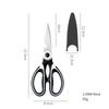 Kitchen Scissors Stainless Steel Multipurposes Shears Tool For Food Chicken BBQ Meat Herb Scissors Multifunctional Kitchen Tools