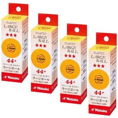 Nittaku Large Ball 3 1 Dozen Balls X 4 Star, (3 Boxes), Orange, NB1010-4SET
