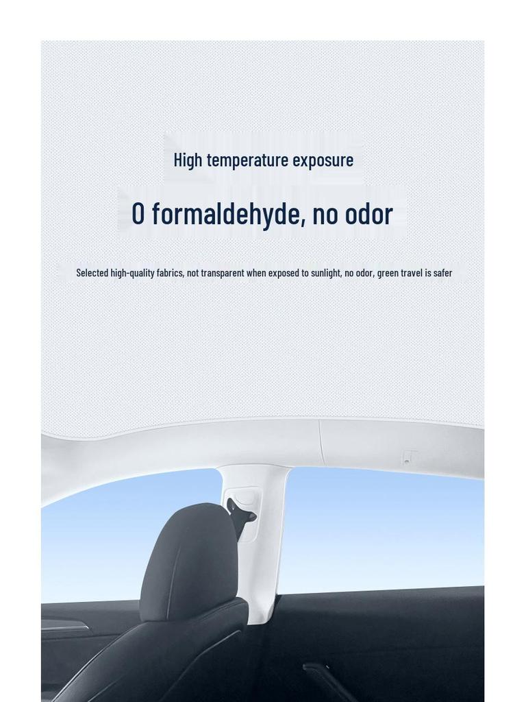 Tesla Model Y Facelift Sunroof Sunshade - Heat Insulation Cotton