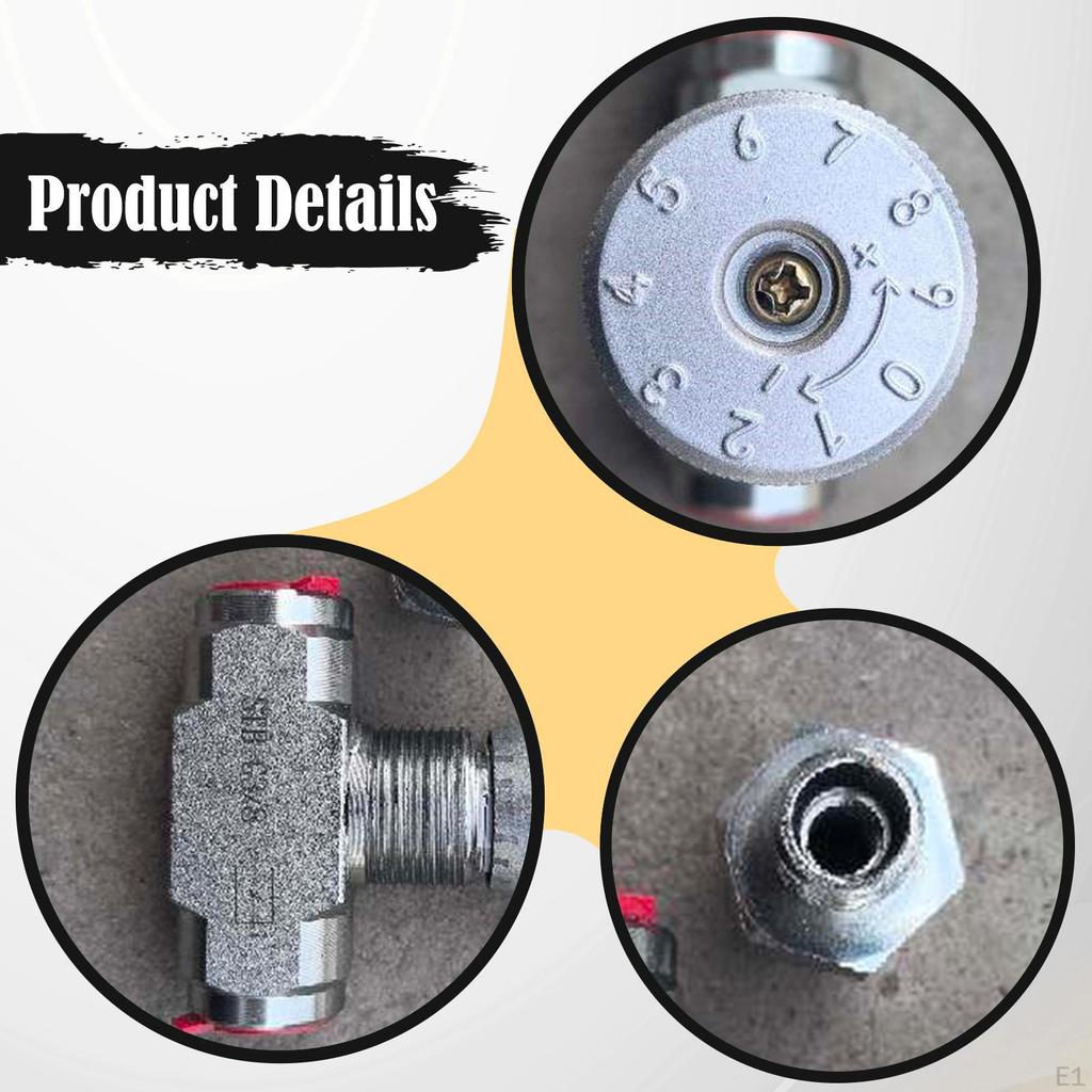 -g3/8 Hydraulisches Regelventil Ersatzteil Professionell 3/8" L08 Robustes Drosselventil für Mini