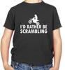 I'd Rather Be Scrambling Kids T-Shirt - Walk - Hike - Climb - Climber - Walker