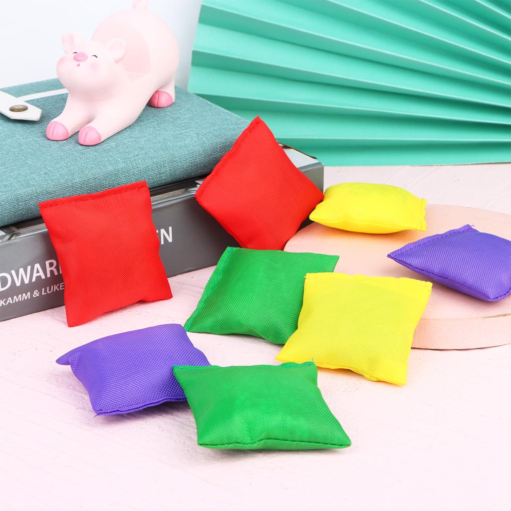 32 Pack Colorful Cornhole Bean Bags Nylon Bean Bags Toy For Toss Game Fun Sports