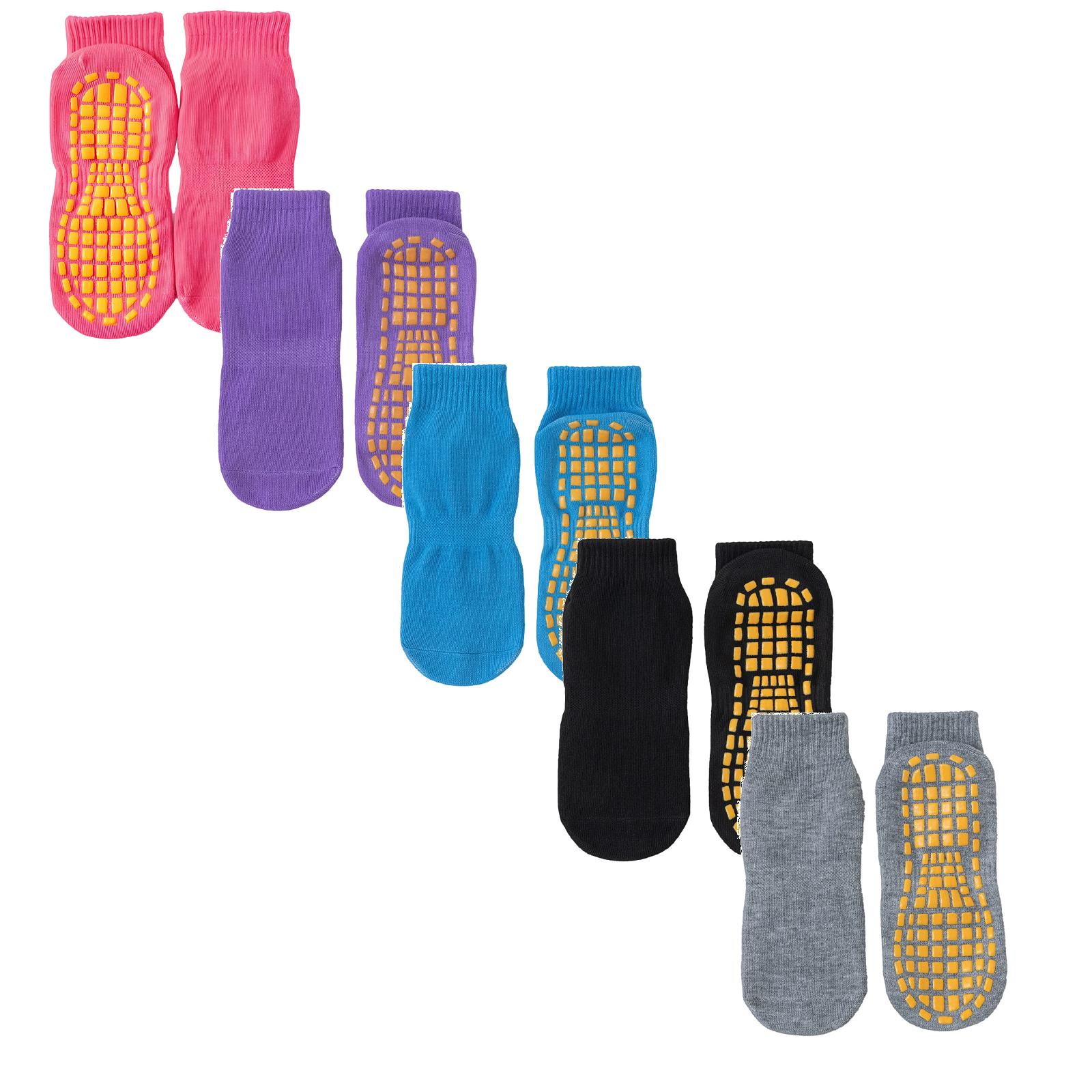 

Unisex Floor Socks, Indoor Socks, Trampoline Socks, Playground Socks, Yoga Socks Five-piece Set L