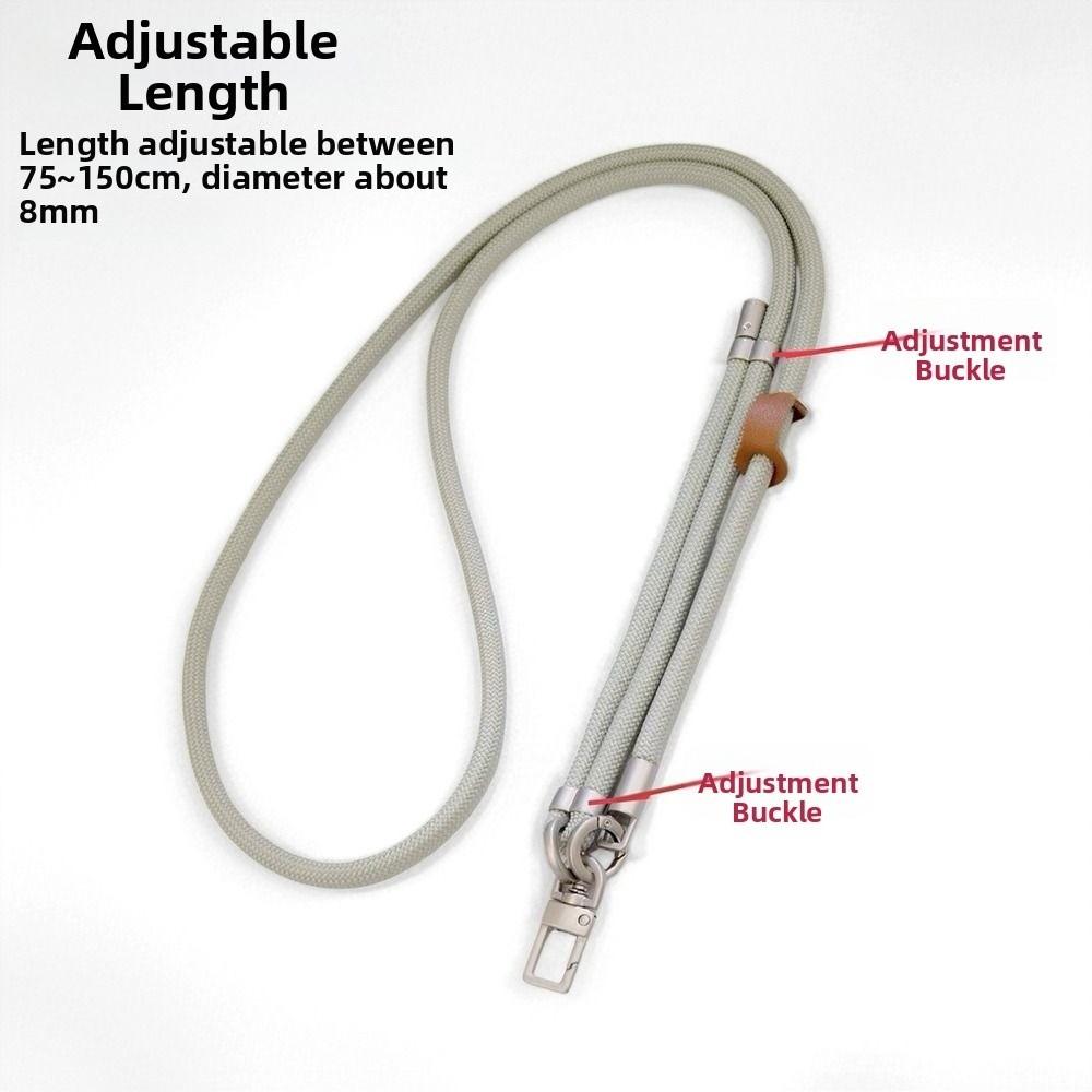 Universal Phone Lanyard Metal Hook Crossbody Necklace Strap Adjustable Phone Strap for Phone Case