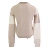HERMES Brides de Gala/Brid de Gala Beige x Ivory Cashmere Crew Neck Long Sleeve Knit Pullover tops 36 Beige x IvoryUsed