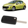 Skládací pouzdro na klíčenku, 2 tlačítka černé, snadné nošení, Peugeot 107 207 307cc 308