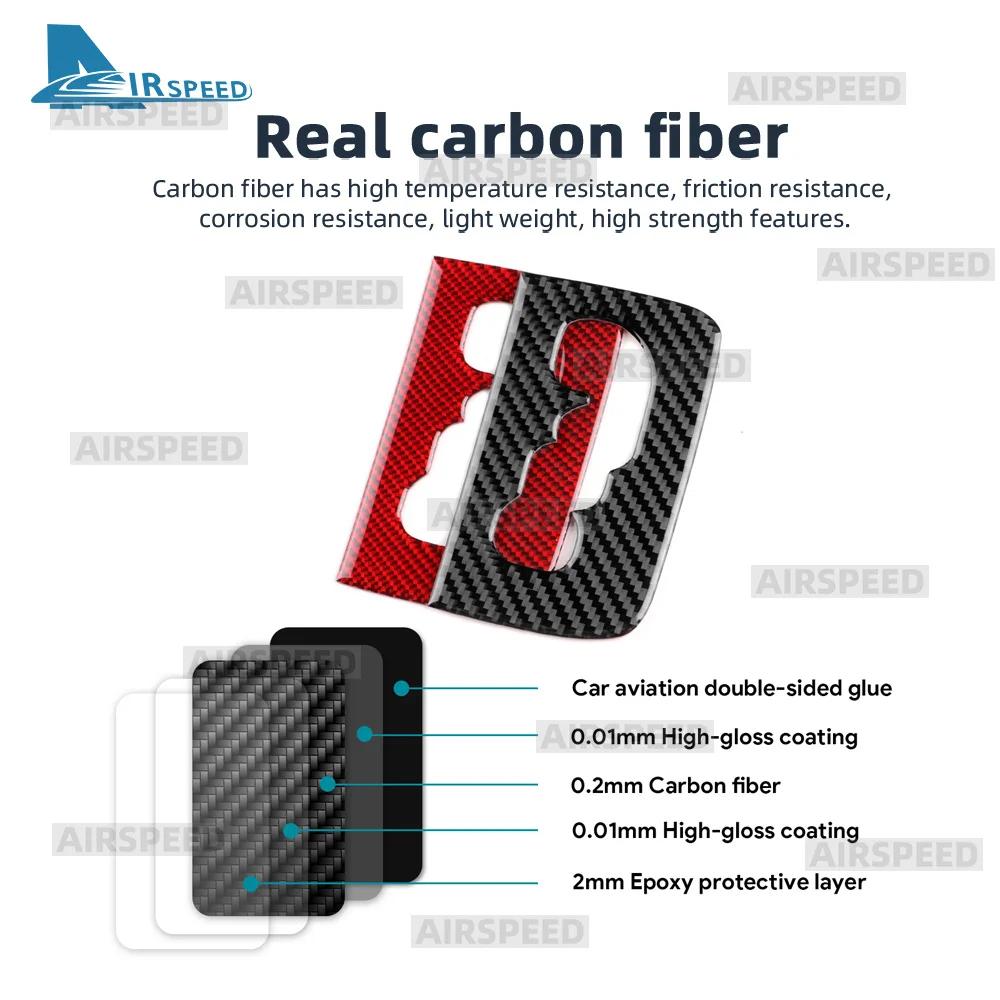 For Mercedes Benz A B CLASS W169 W245 2004 2005 2006 2007 2008 2009 2010 2011 Real Soft Carbon Fiber Sticker AT Gear Shift Frame