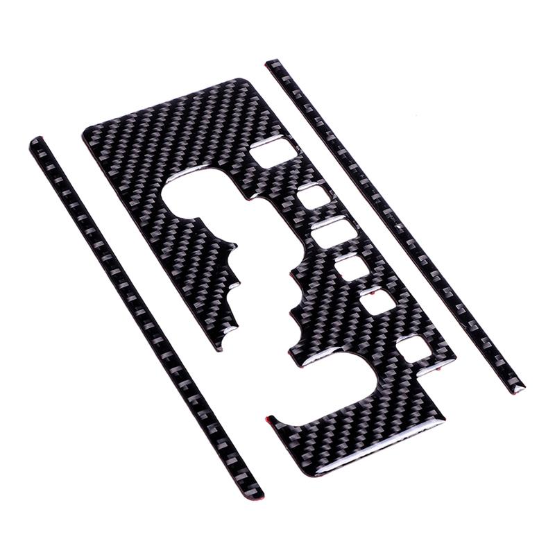 1 Set Car Center Console Gear Shift Panel Cover Trim LHD Fit for Toyota FJ Cruiser 2007-2017 2018   Carbon Fiber Black