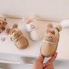 Toddler Winter Snow Boots Boys Girls Soft Sole Warm Fleece Lined Ankle Booties In Beige Latte