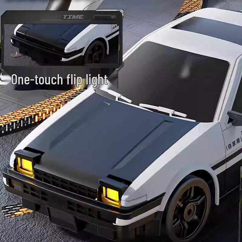 High-Speed AE86 Drift RC Car with Flip-up Lights - 4WD Racing Toy for Kids
