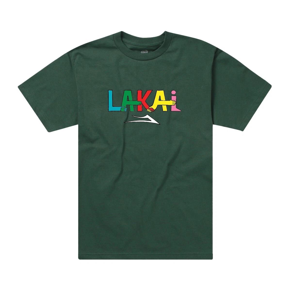 Lakai Footwear Community Skate Skateboarding Tee Tshirt Green L