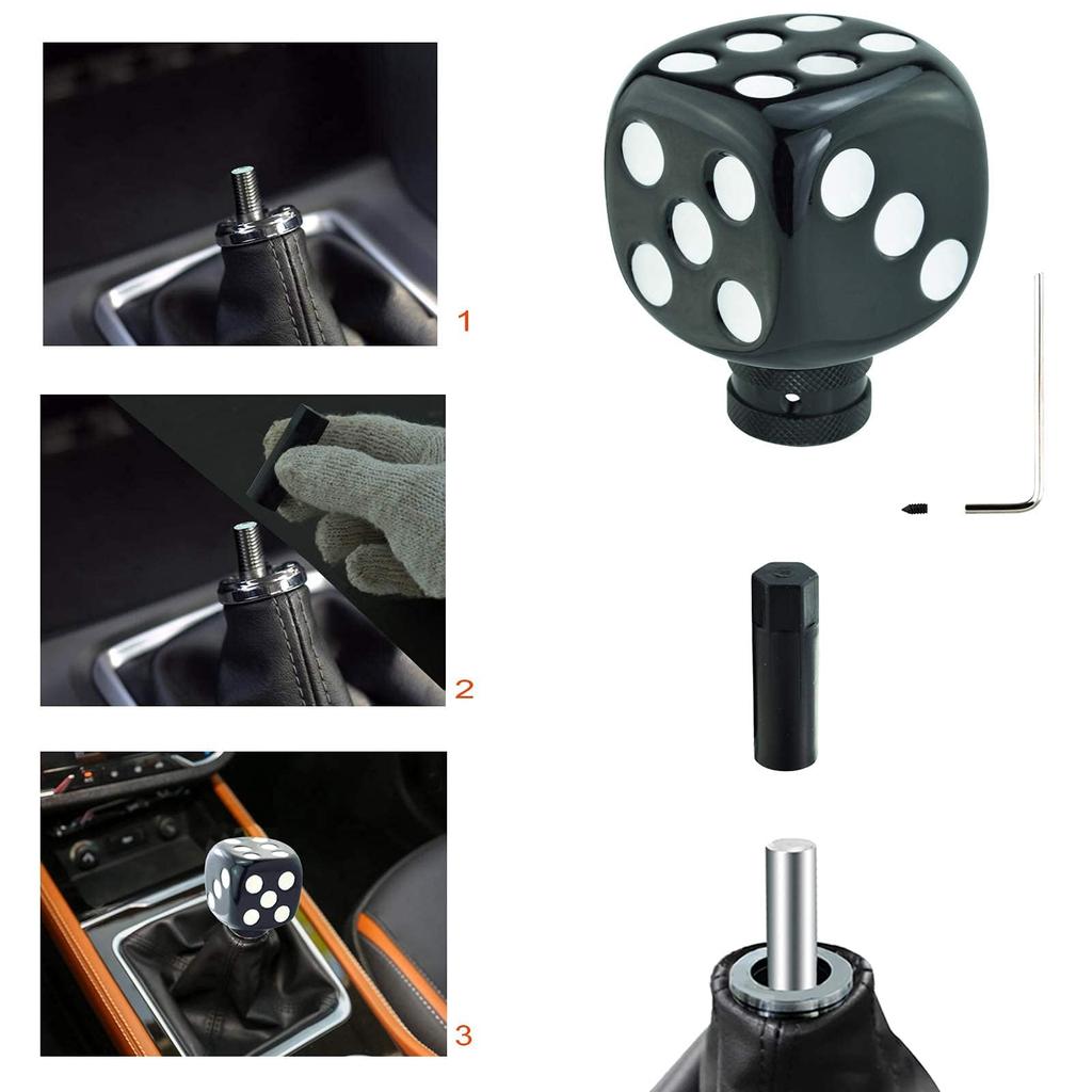 Lunsom Resin Dice Shift Knob Car Shift Knob Stylish Suitable