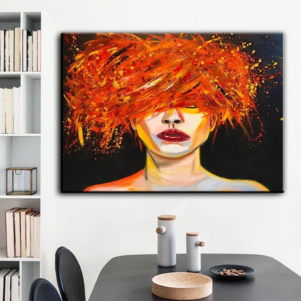 Graffiti Art Novel Aabstract Women Canvas Painting Wall Art Posters Prints Wall Pictures for Living Room Home Wall Decor