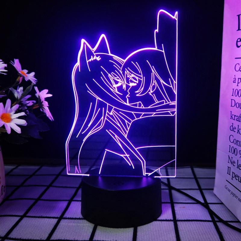 3d Led Light Kamisama Love Tomoe Figure Bedroom Decor Night Birthday Room Gift