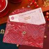 Multi-purpose Fabric Red Envelope Red Color Embroidery Money Pocket Big Capacity Storage Bags Gift