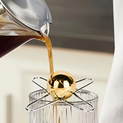 Bolas de Gelo de Aço Inoxidável para Resfriar Café - Resfriador de Espresso Reutilizável Seguro para Congelador, Ferramenta Intensificadora de Sabor