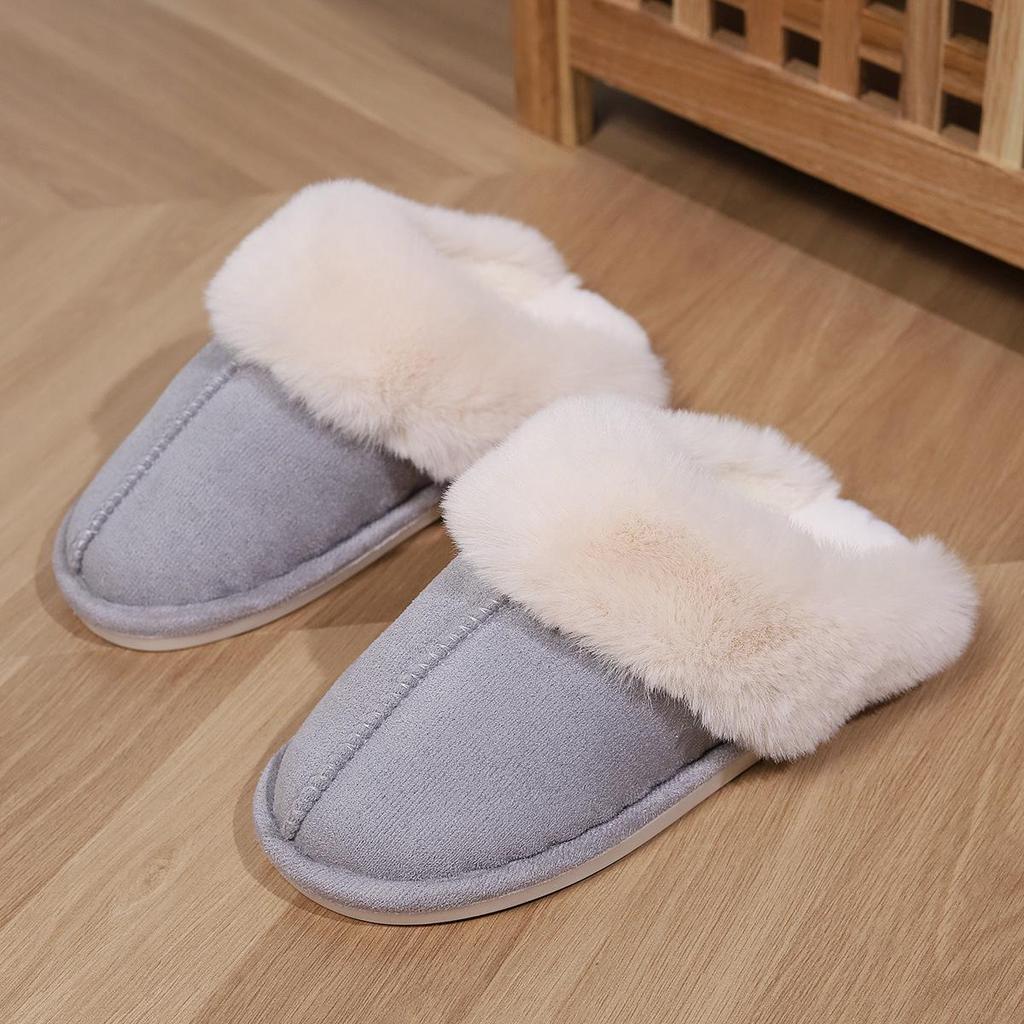 Home Warmth Thickened Autumn Winter Indoor Half Pack Home Cotton Slippers Keep Warm Winter Slippers