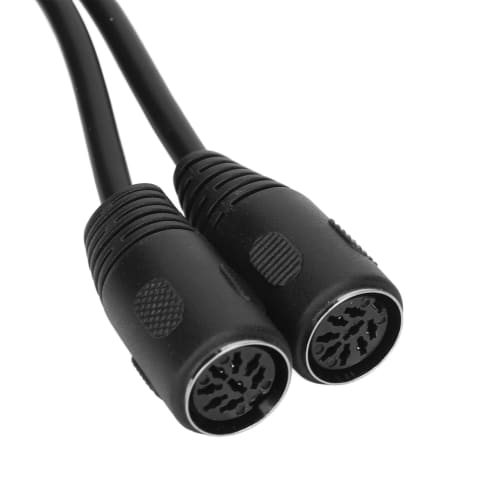 DIN 8-Pin Splitter Adapter Cable, 0.8-Pin Male to 2.8-Pin Female DIN Cable, 8-Pin Signal Audio Connection Cable