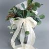 12“ Bouquet a Cascata Bouquet da Sposa per Sposa Rosa Bianca Orchidea Fiori Artificiali Bouquet da Sposa per Inverno Estate