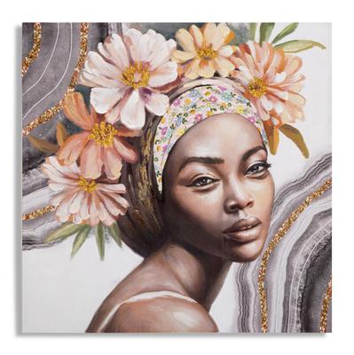 Handgemaltes Wandbild Naomi -A- Cm 100X3X100
