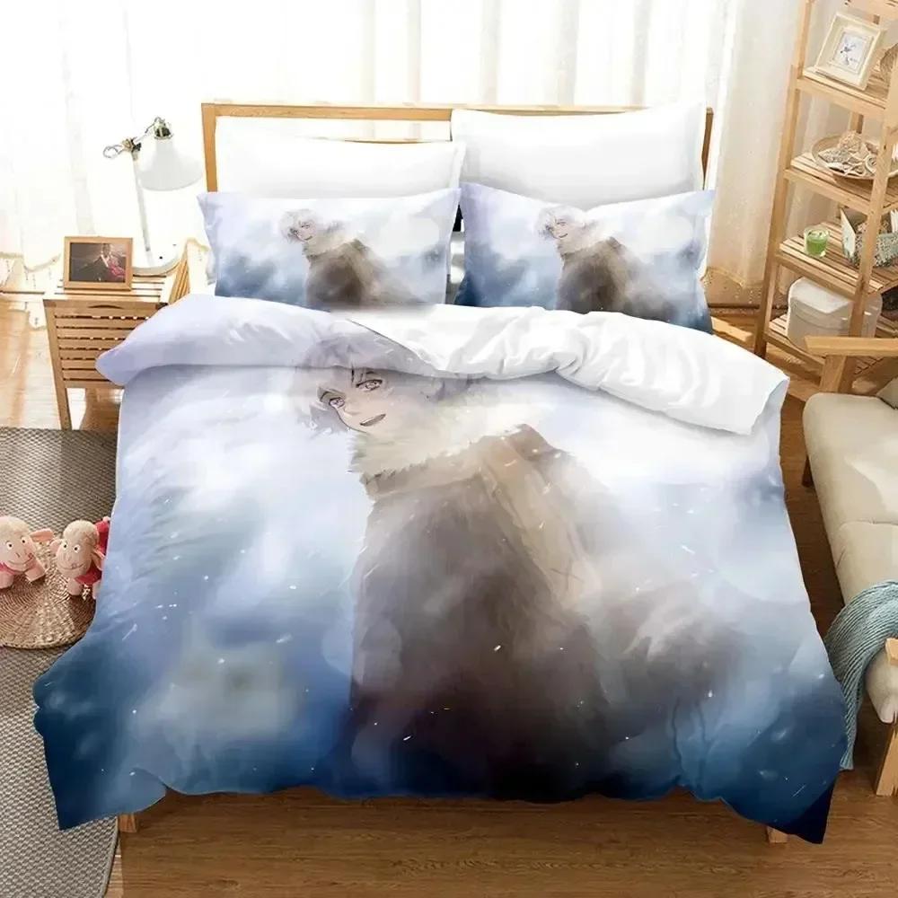 Anime To Your Eternity Bedding Set Duvet Cover Bed Set Quilt Cover Pillowcase Comforter King Queen Size Boys Adult Bedding Set