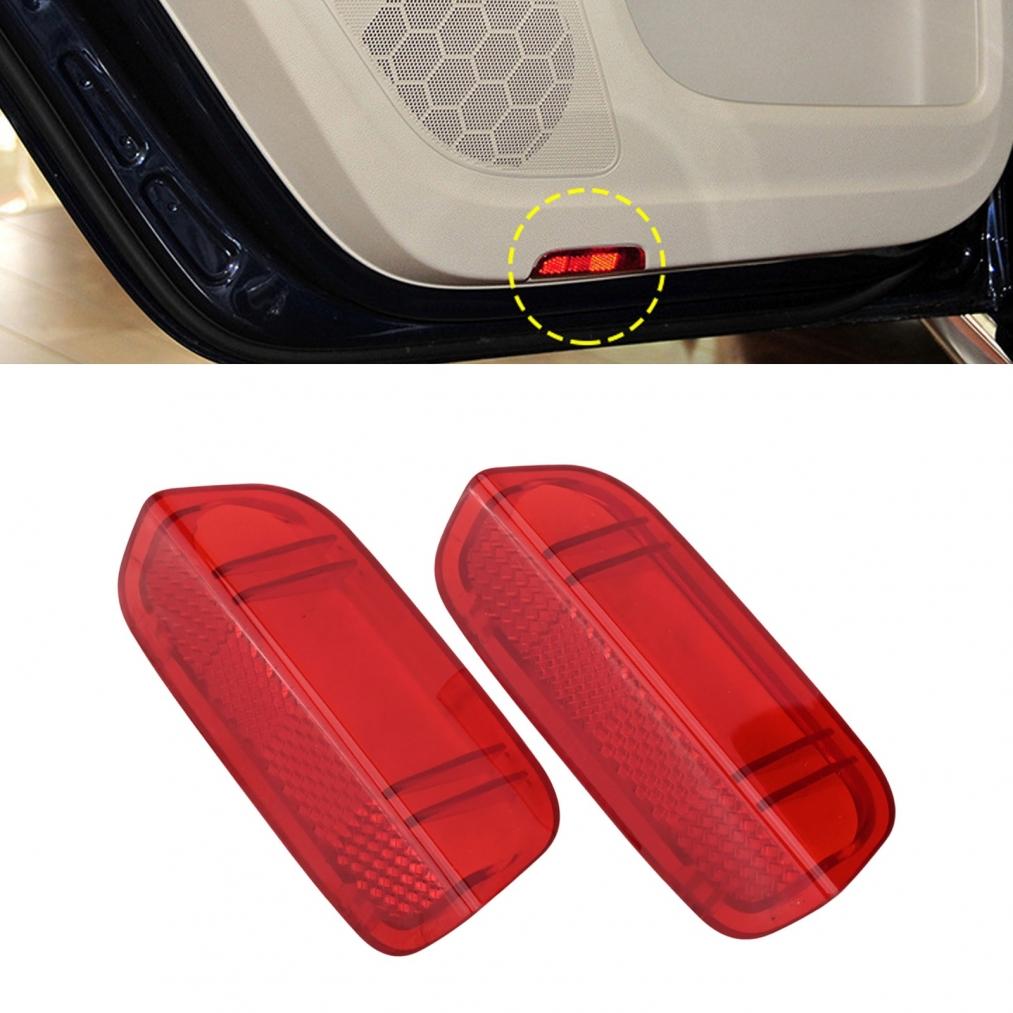 Red Door Panel Light Reflector for For Passat For Jetta 2x Replacement