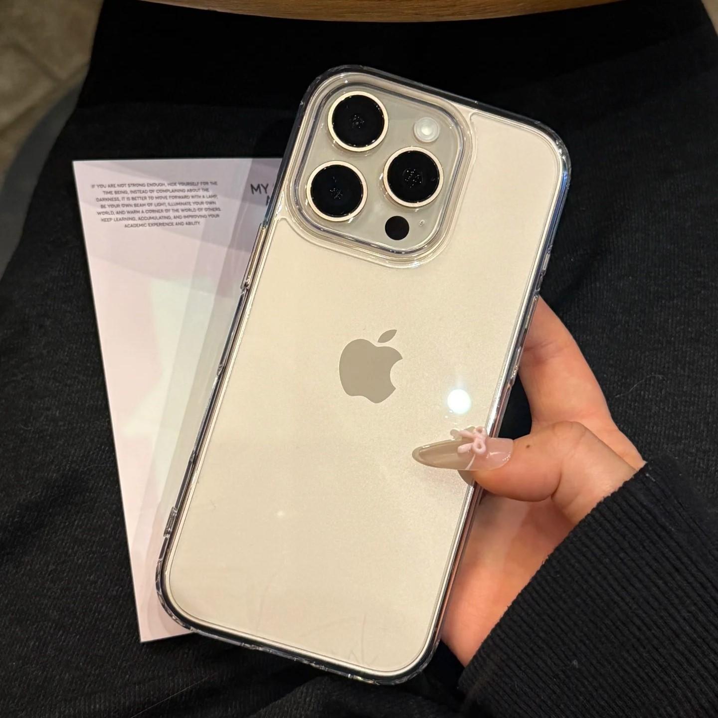 

Роскошный прозрачный акриловый чехол для iPhone 16 15 14 13 12 Mini 11 Pro Max X XS XR 7 8 Plus SE противоударный бампер For iPhone 13&Acrylic