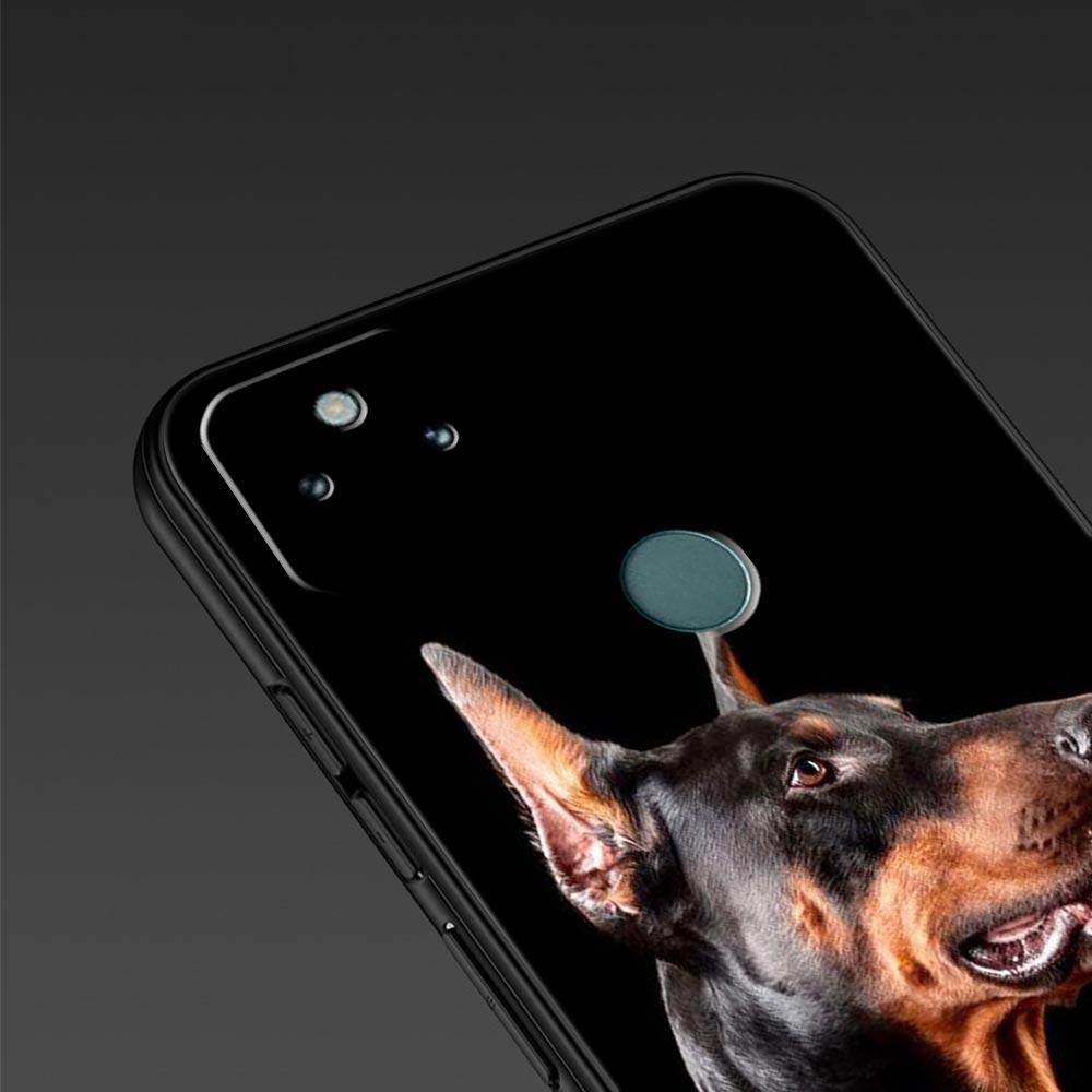 Doberman Dog Phone Case Cover for Google Pixel 10 9 8 7 6 9A 8A 7A 6A Pro Shockproof Soft TPU 9 Pro XL Shell Capas Fundas Coque