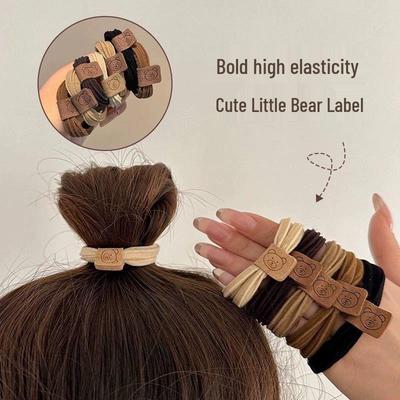 Bear Hair Tie: Non-damaging, High-elastic, Thickened Hair Accessory for High Ponytails.