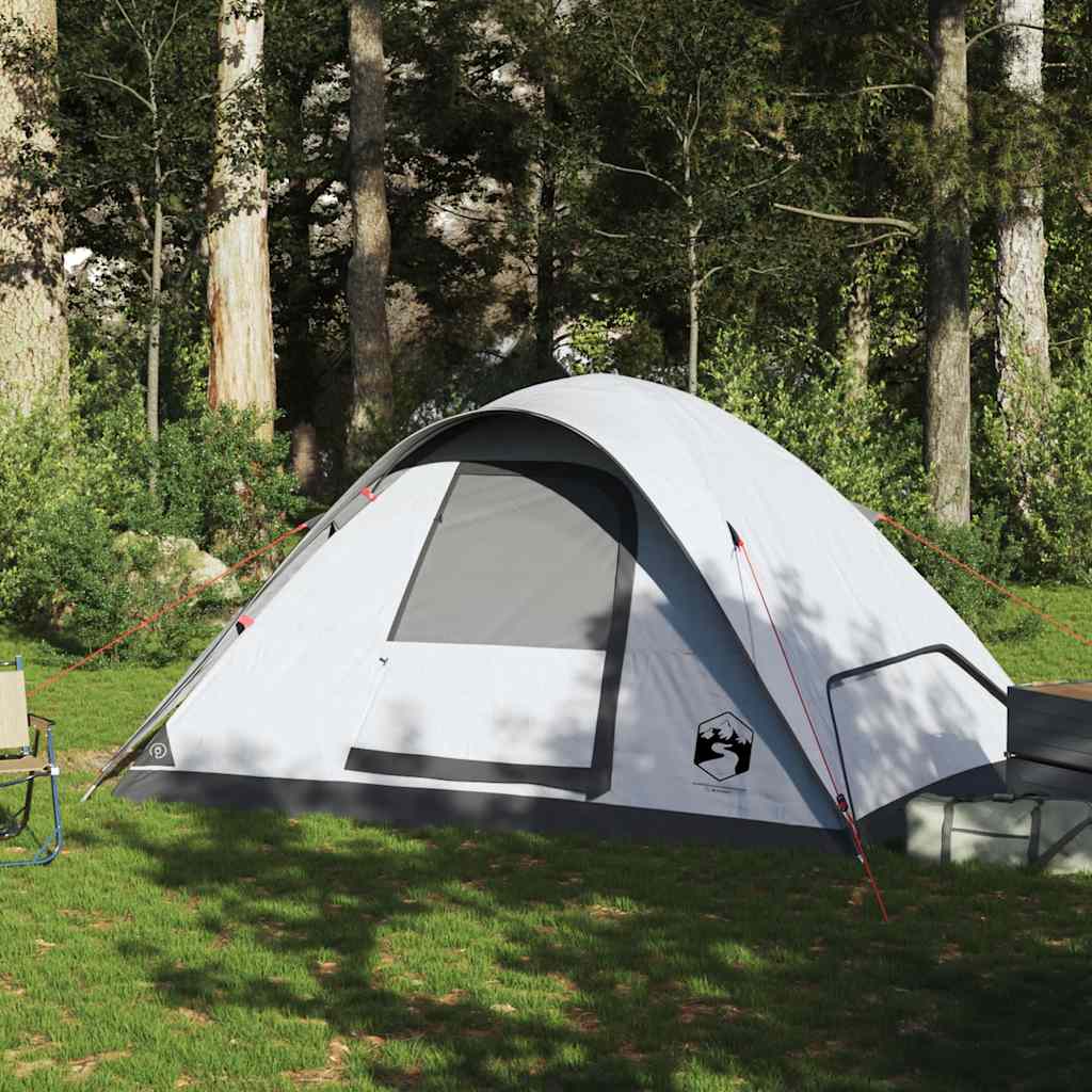 Dome Family Tent for 6 Persons White Blackout Waterproof