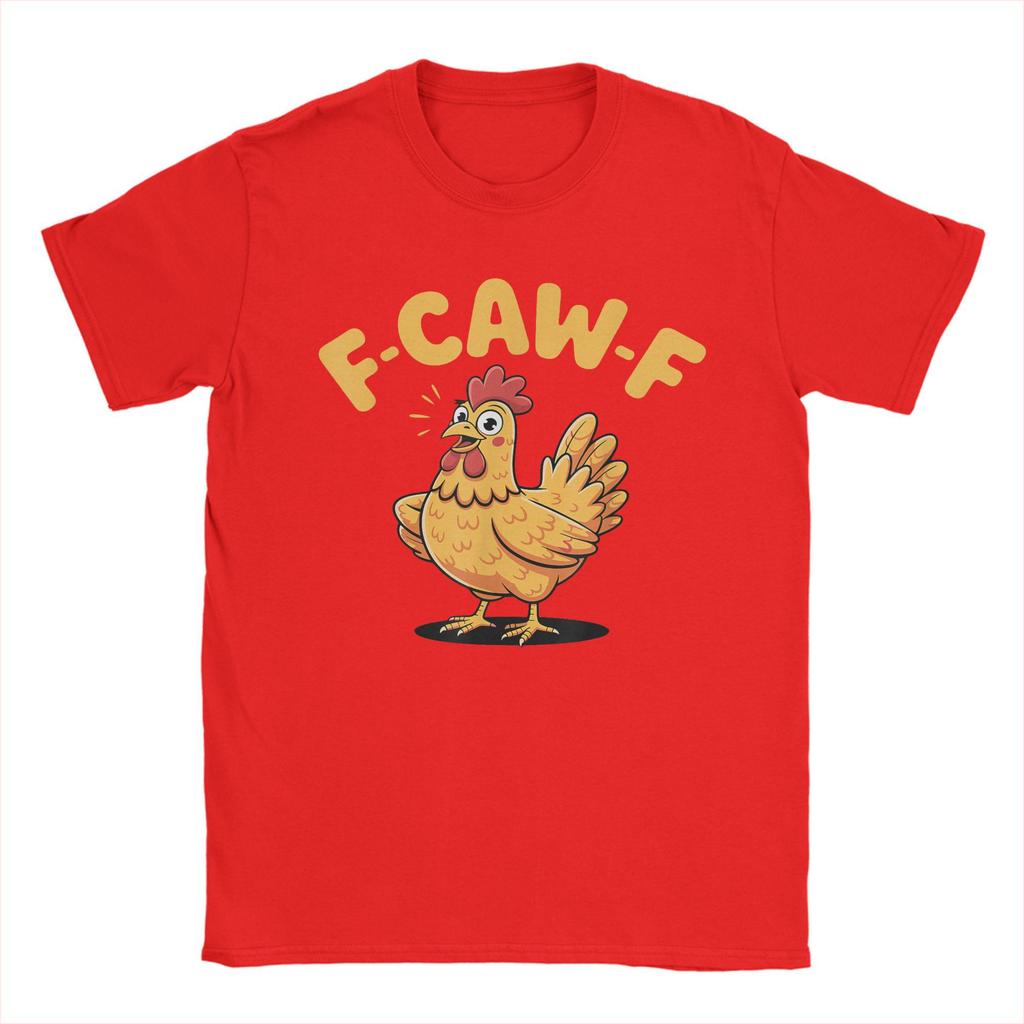 Vintage T-Shirt F-Caw-F Huhn FCAWF Huhn Baumwoll-T-Shirts Mode T-Shirt für Paare Fantastische Lässige Kurzarmkleidung