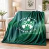 Hibernian FC Printed Flannel Blanket Warm Comfort Bed Throw For Indoor Home Decoration