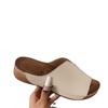 Chaussures d'été confortables pour femmes, pantoufles à talons compensés et tongs simples