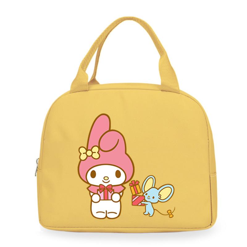 Melody cute cartoon print student lunch bag high value work commute leisure handbag
