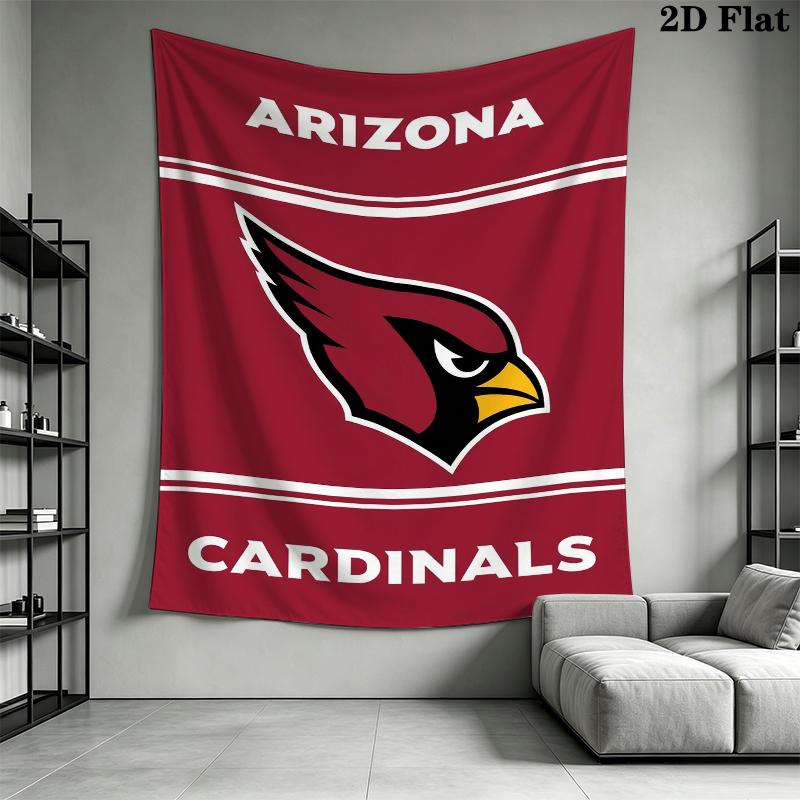 Arizona Cardinals Wall Tapestry Aesthetic Wall Hanging Printed Fabric Blanket Decorative Tapestries for Bedroom Living Room Home Decor