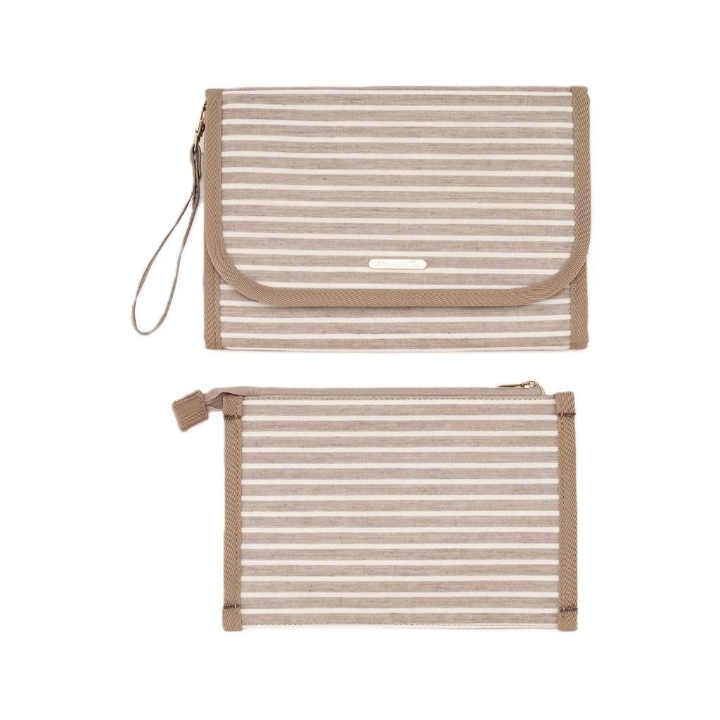 Afternoon Tea Living HX26 Bordered Mother and Child Health Handbook Case, Beige