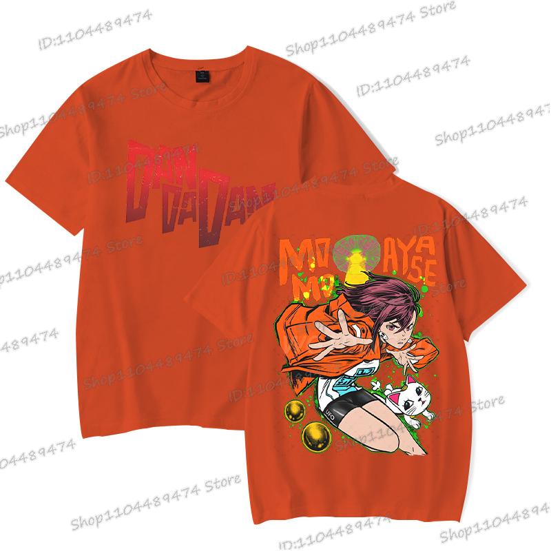 Dandadan Momo Ayase Tričko Cosplay Komiksové Dárky Exkluzivní Tričko Pánské Dámské Módní Kulatý Výstřih Oboustranný Dandadan Topy Trička