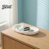 Ocean Art Table Tray Nautilus Storage for Living Room Bedroom Entryway Theme Desktop Organizer Handmade Feel Desk Decor Jewelry Keys Coins,