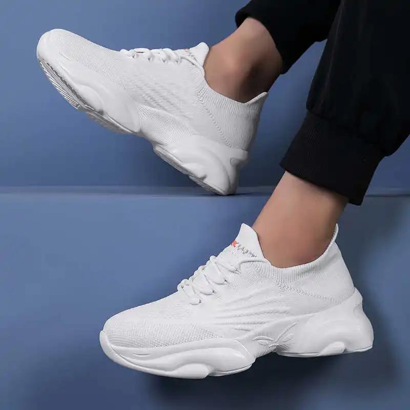 Fashion Increases Height Boat Women's Luxury Shoes Woven Sneakers Size 42 Women's Boots On The Post Sports Deporte Idea Clearance