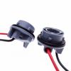 1 par de chicote de fiação de lâmpada de LED para carro, base de lâmpada para soquete de lâmpada 1156, conector adaptador, acessórios de luz de carro ABS