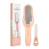 Ocean Skin Foot File Callus Remover Double-sided Stainless Steel and Detachable Bottom Indie Pink 1 Pcs