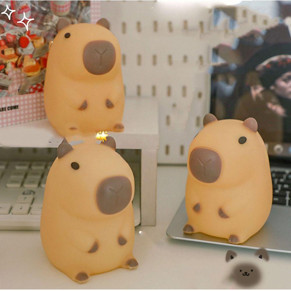 Adorkable Silicone LED Lamp Timing Function Animal Lamp Touch Sensor Nightlight  Bedside Table