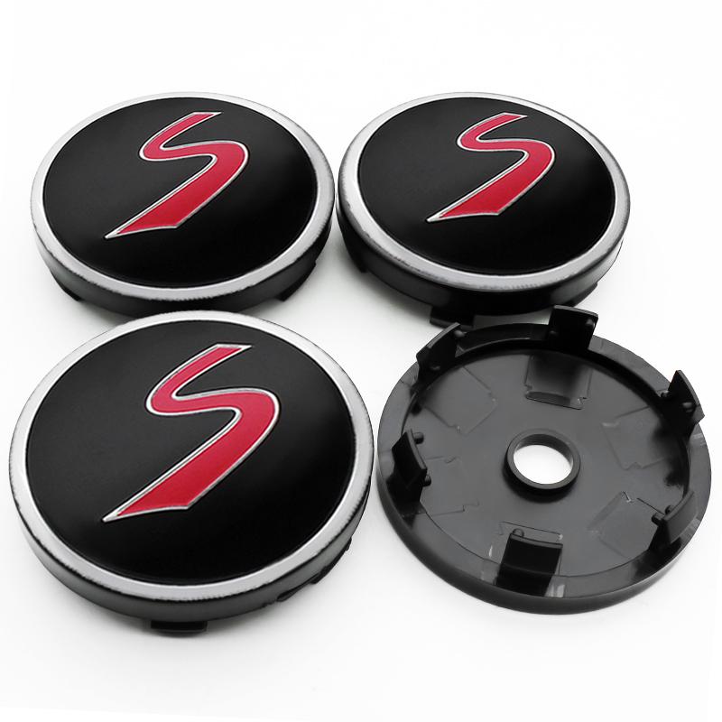 4Pcs 54mm 56mm 60mm Car Wheel Center Hub Cap For MINI Cooper JCW WORKS R55 R56 F55 F56 R57 R58 R59 R60 Rim Cover Stickers Decal