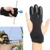 Non-Slip Recurve Bow Gloves Leather Fingertip Shooting Hand Guard  Teenagers Use