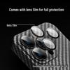 Carbon Fiber Pattern iPhone 15 Pro Max Case with Lens Film - Thin PC Hard Shell Package