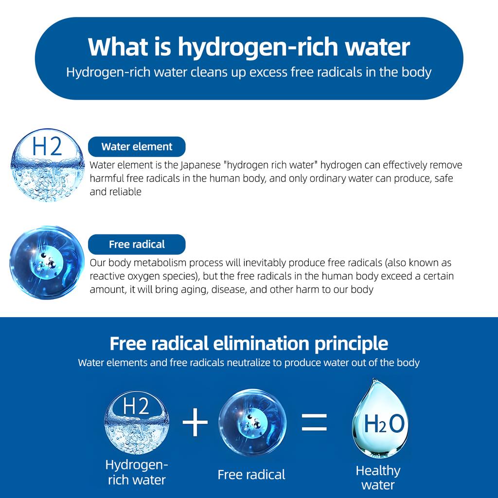 Portable Hydrogen Water Bottle Generator for Water Hydrogen Water Generator for   Travel 330ML